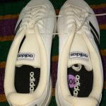 ADIDAS WHITE AND GREY SNEAKERS