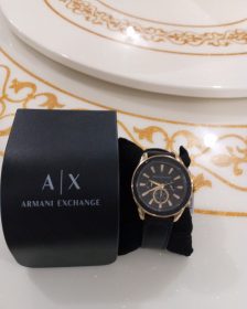 Armani Exchange Leather Watch