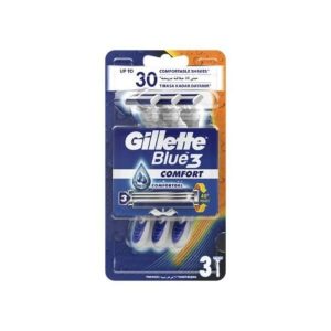 Gillette Blue 3 Comfort Disposable Shaving Razor - Pouch Of 3 Sticks