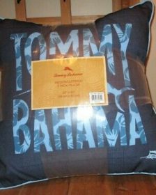 Tommy BAHAMA 2 Pack Pillows Indoor/ Outdoor 20" x 20" (50 cm x 50 cm) Blue NEW