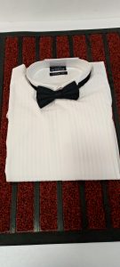DEBENHAMS White Shirt With BLACK Tie