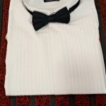 DEBENHAMS White Shirt With BLACK Tie